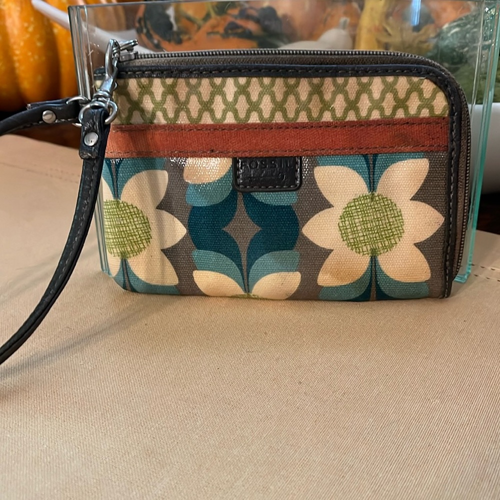 Zip Around Fossil Wristlet - image 1